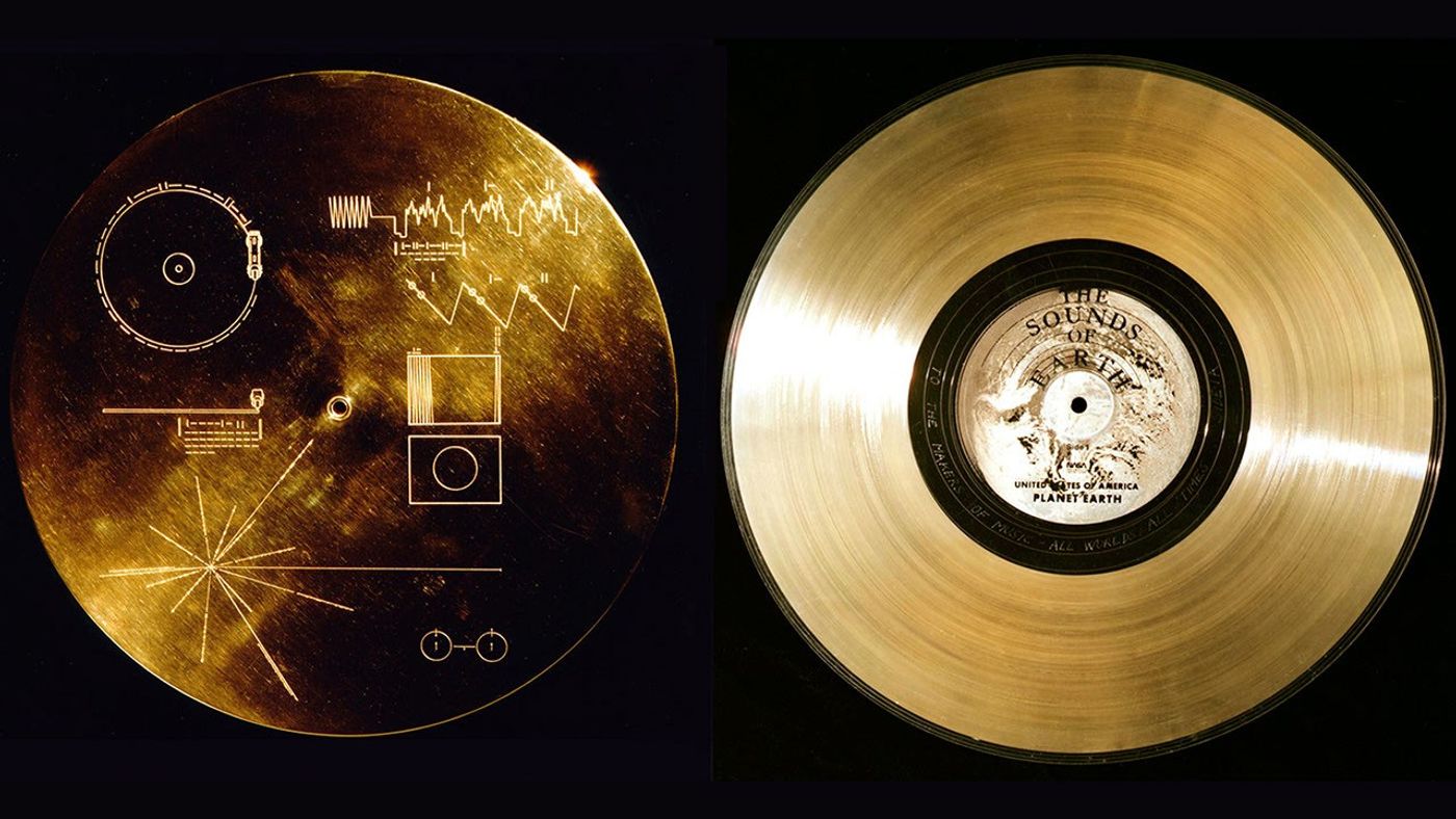 The Golden Record, photographed by NASA